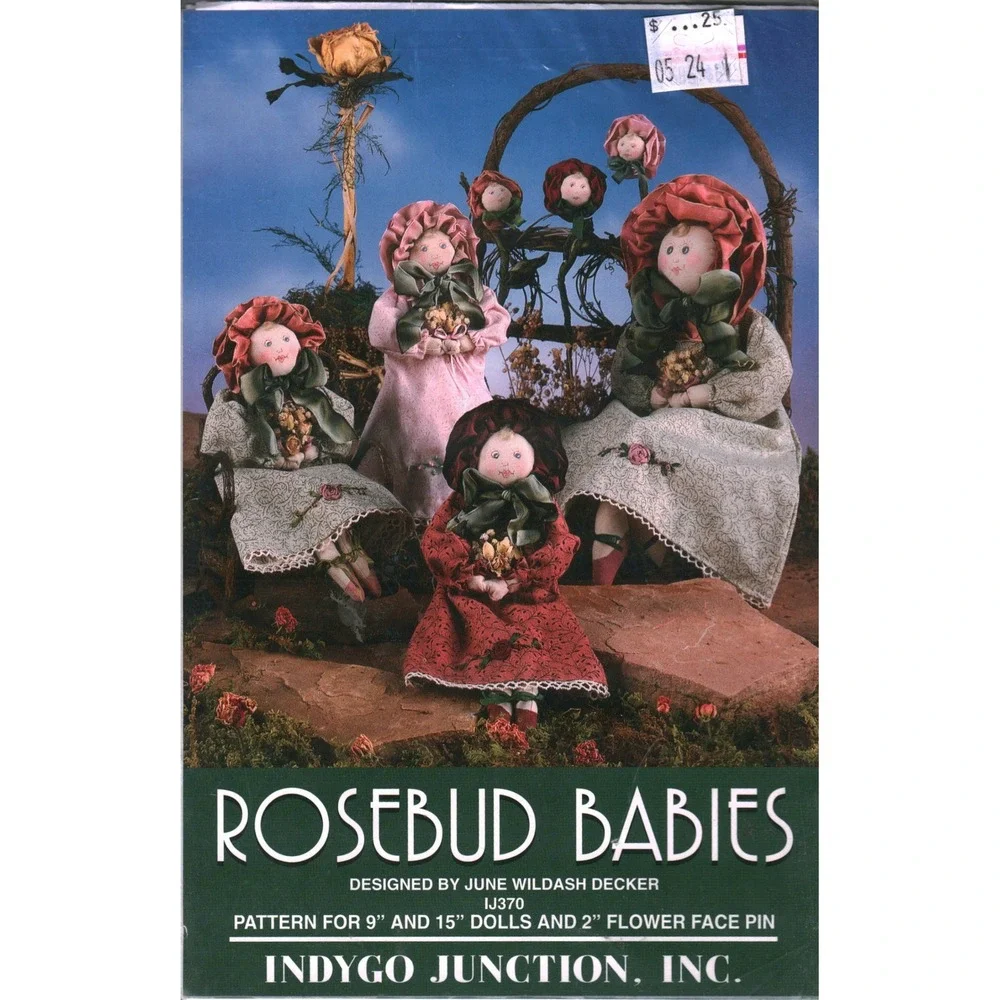 Indygo Junction Rosebud Babies Doll Pattern IJ370 June Wildash Decker Vintage
